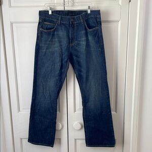 Calvin Klein Blue Bootcut Jeans with Faded Finish